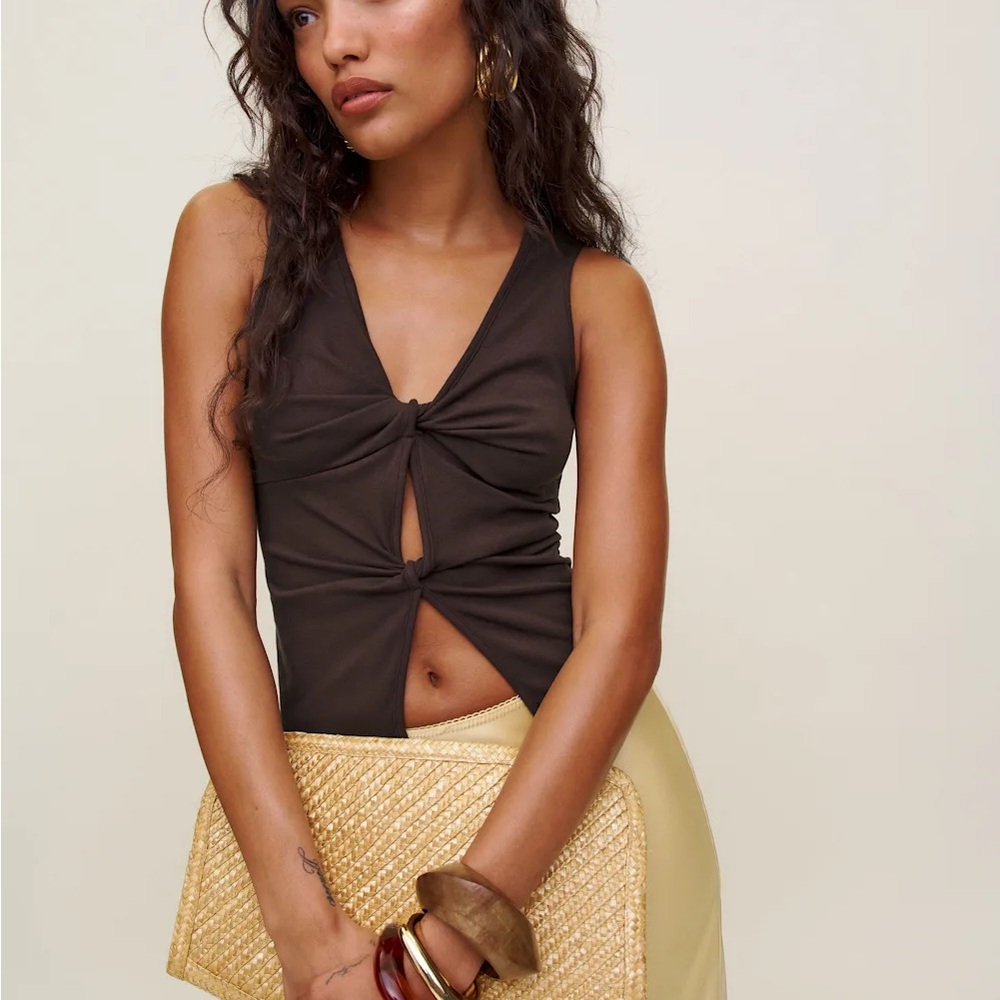 Reformation Tefi Knit Top